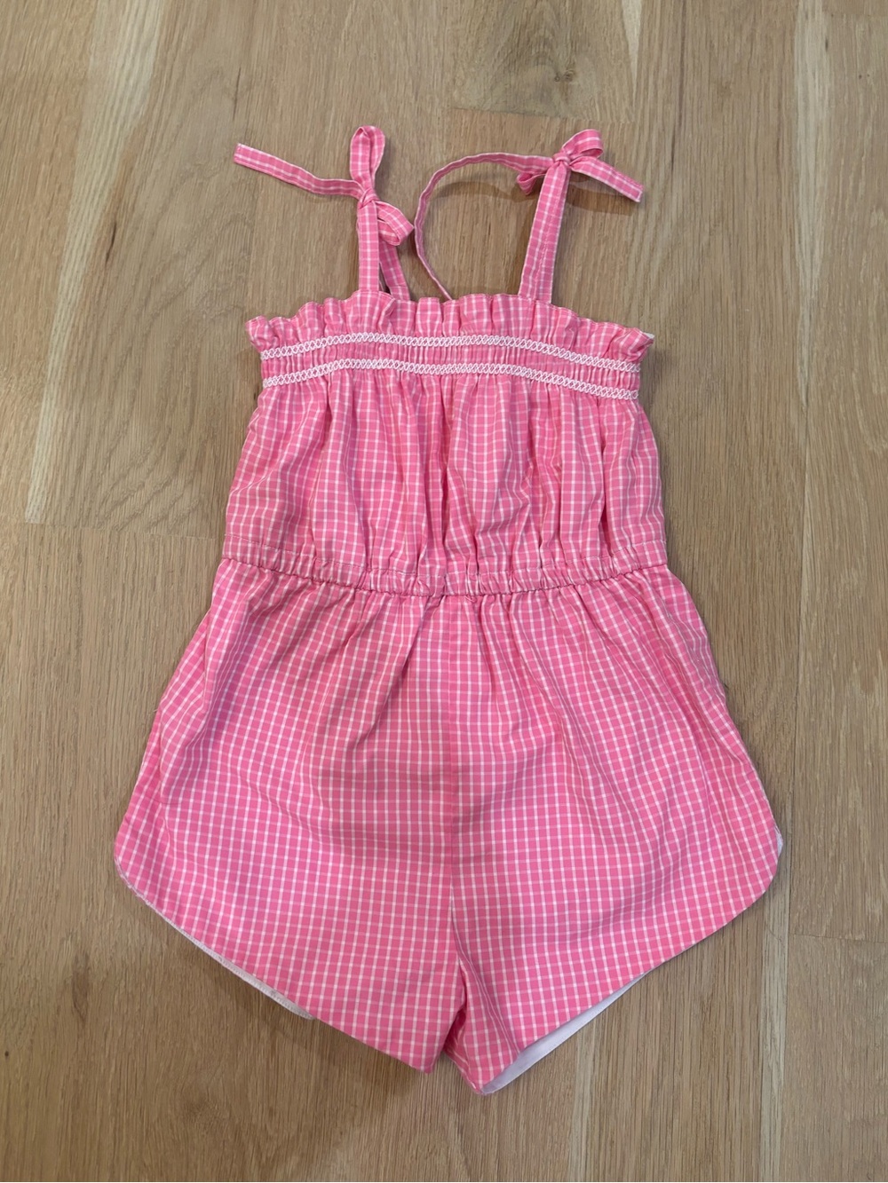The Beaufort Bonnet Company Rosey Romper (Size 7)